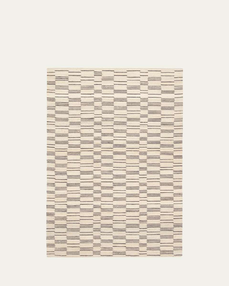 Leni Oatmeal Handwoven Rug, 10' x 14'